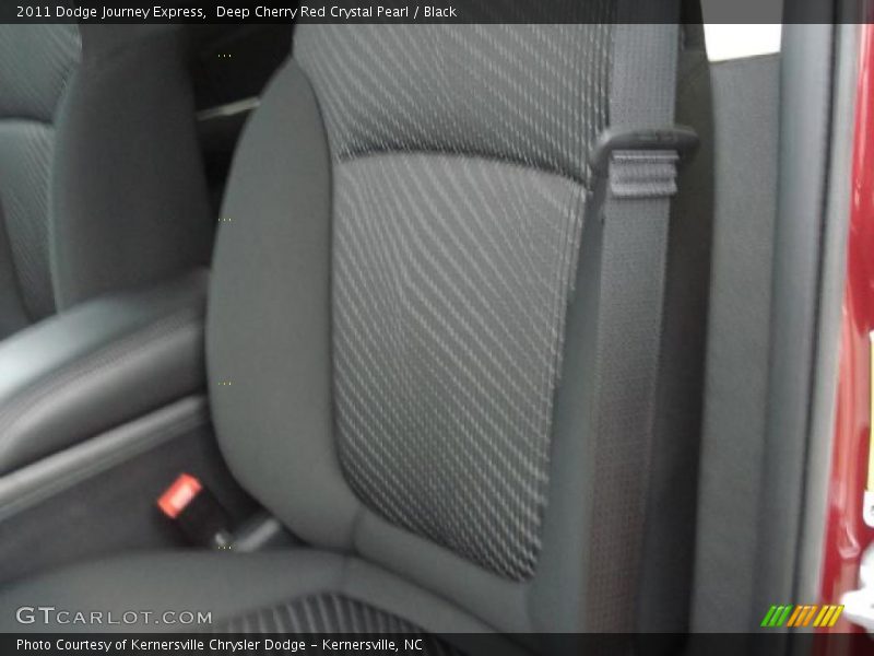 Deep Cherry Red Crystal Pearl / Black 2011 Dodge Journey Express