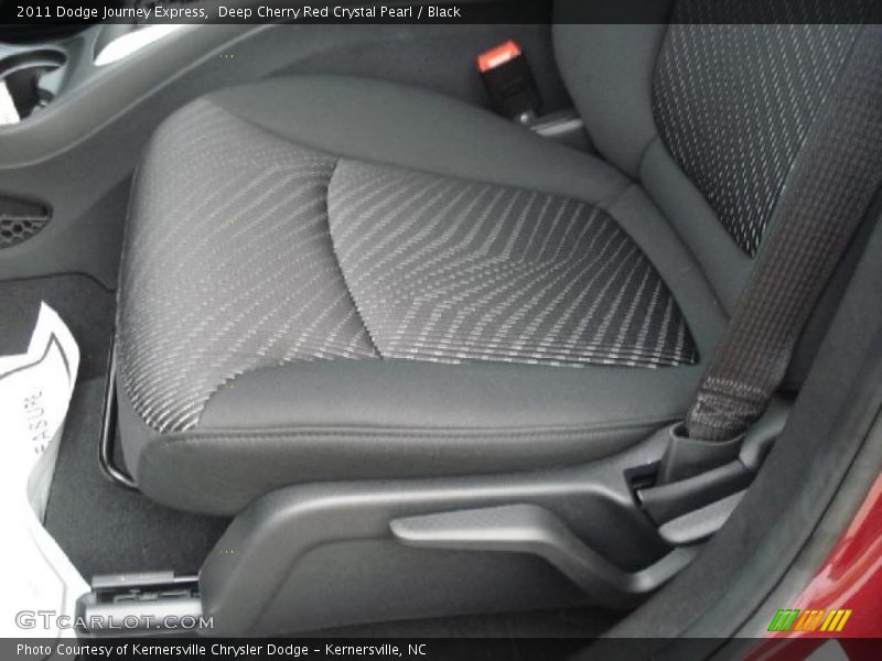 Deep Cherry Red Crystal Pearl / Black 2011 Dodge Journey Express