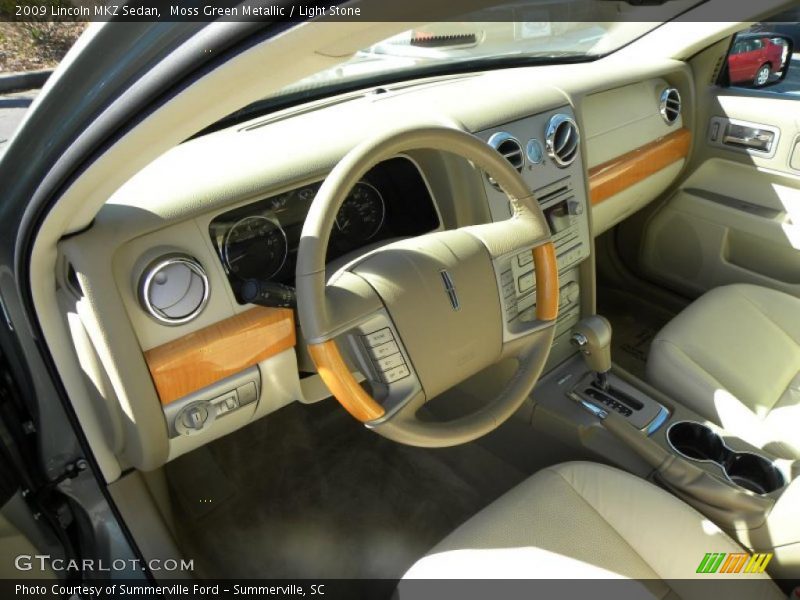 Moss Green Metallic / Light Stone 2009 Lincoln MKZ Sedan