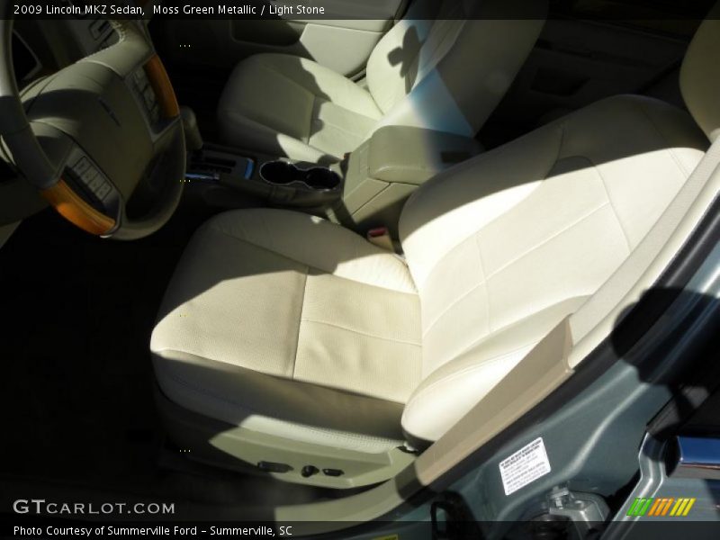 Moss Green Metallic / Light Stone 2009 Lincoln MKZ Sedan