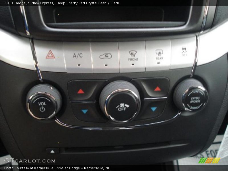 Deep Cherry Red Crystal Pearl / Black 2011 Dodge Journey Express