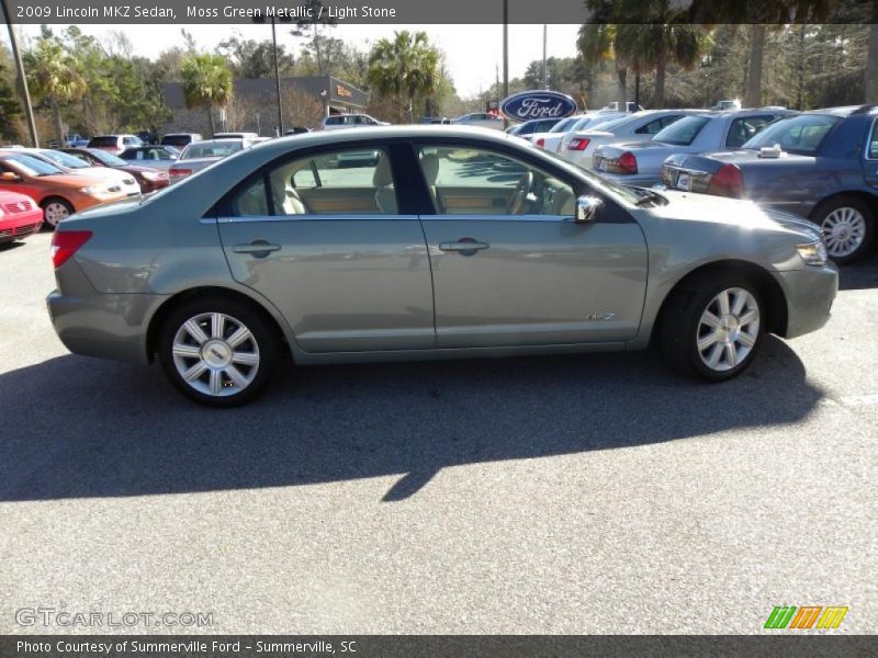 Moss Green Metallic / Light Stone 2009 Lincoln MKZ Sedan