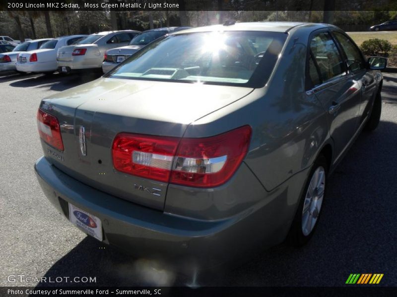 Moss Green Metallic / Light Stone 2009 Lincoln MKZ Sedan