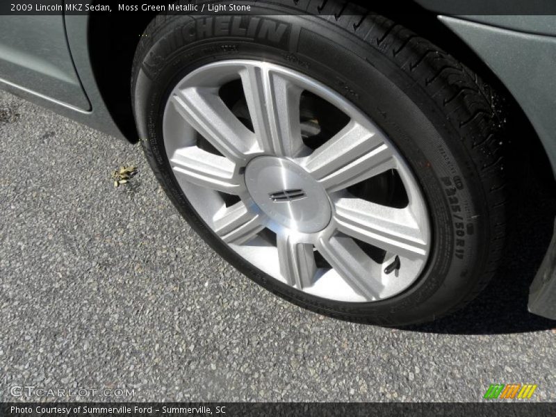Moss Green Metallic / Light Stone 2009 Lincoln MKZ Sedan