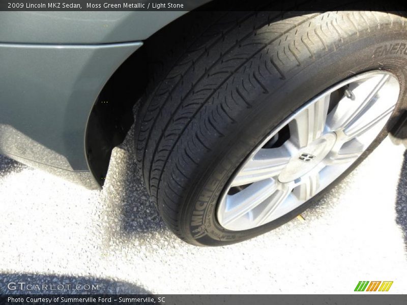 Moss Green Metallic / Light Stone 2009 Lincoln MKZ Sedan