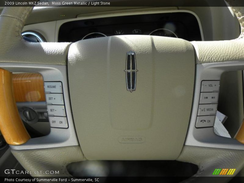Moss Green Metallic / Light Stone 2009 Lincoln MKZ Sedan
