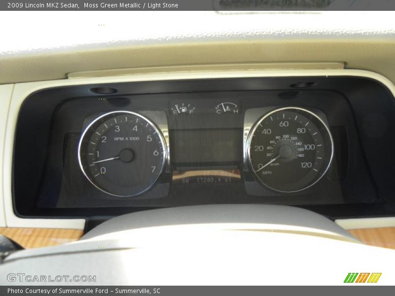 Moss Green Metallic / Light Stone 2009 Lincoln MKZ Sedan