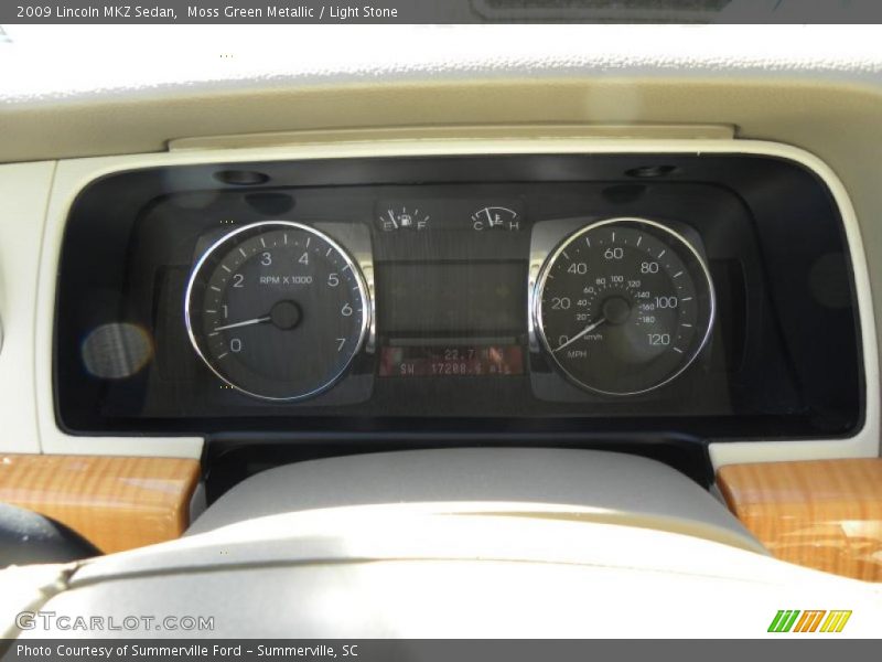 Moss Green Metallic / Light Stone 2009 Lincoln MKZ Sedan