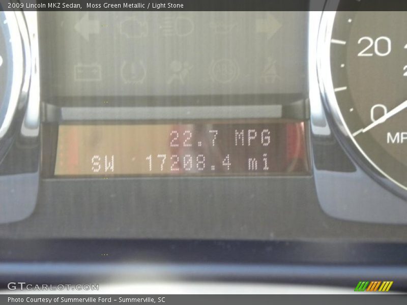 Moss Green Metallic / Light Stone 2009 Lincoln MKZ Sedan