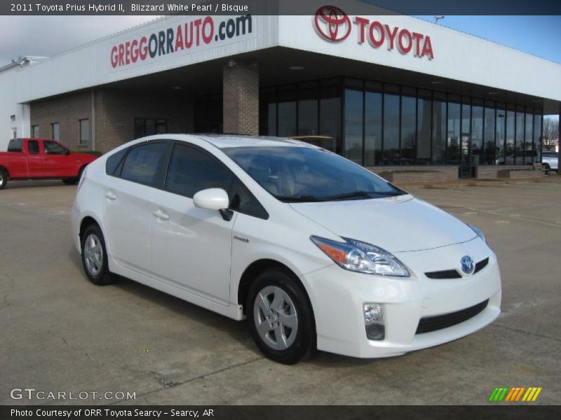 Blizzard White Pearl / Bisque 2011 Toyota Prius Hybrid II