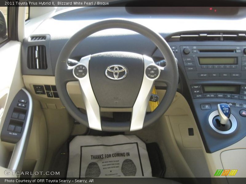 Blizzard White Pearl / Bisque 2011 Toyota Prius Hybrid II