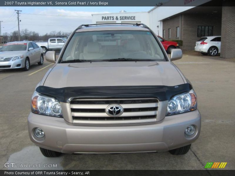 Sonora Gold Pearl / Ivory Beige 2007 Toyota Highlander V6