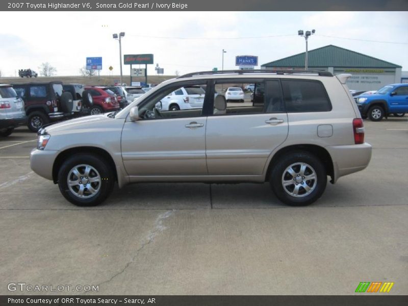 Sonora Gold Pearl / Ivory Beige 2007 Toyota Highlander V6