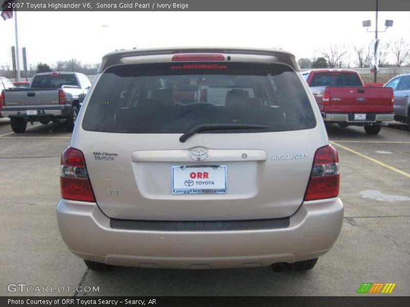 Sonora Gold Pearl / Ivory Beige 2007 Toyota Highlander V6