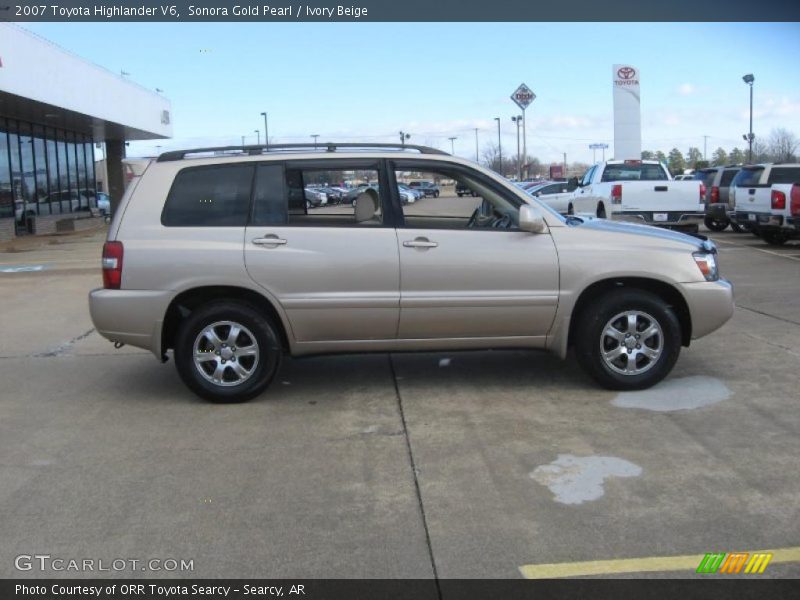 Sonora Gold Pearl / Ivory Beige 2007 Toyota Highlander V6