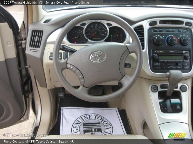 Sonora Gold Pearl / Ivory Beige 2007 Toyota Highlander V6