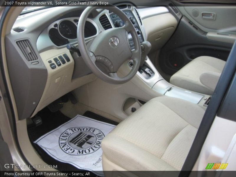 Sonora Gold Pearl / Ivory Beige 2007 Toyota Highlander V6