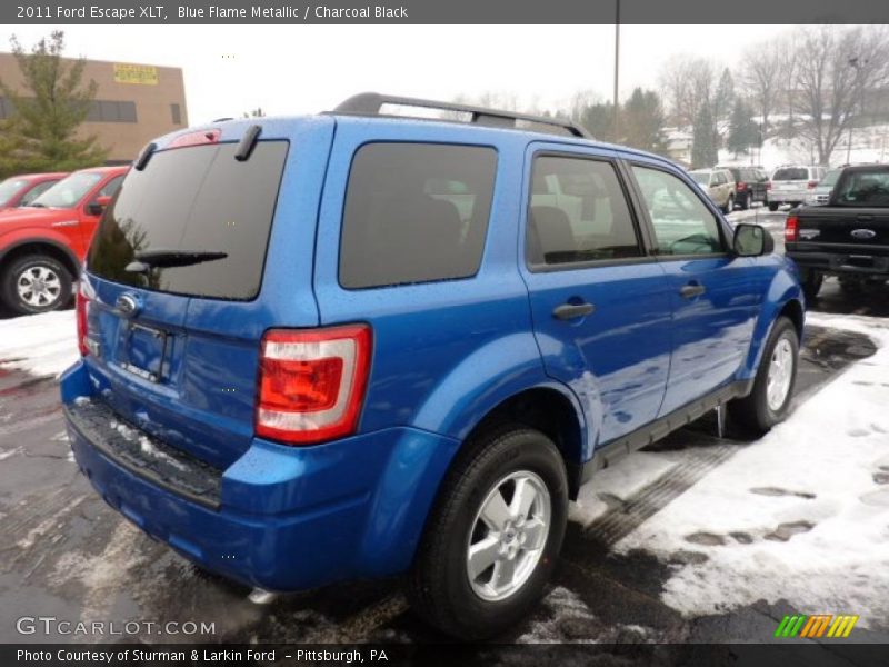 Blue Flame Metallic / Charcoal Black 2011 Ford Escape XLT
