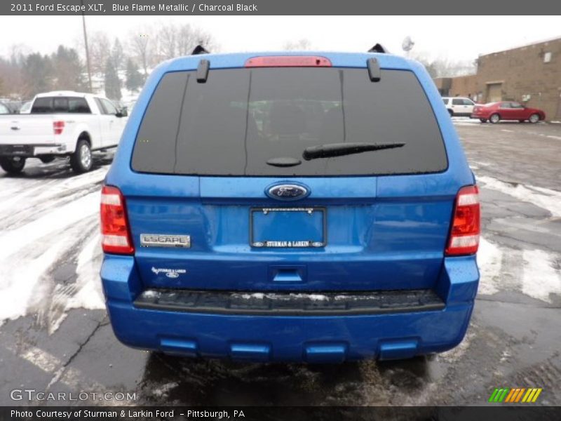 Blue Flame Metallic / Charcoal Black 2011 Ford Escape XLT