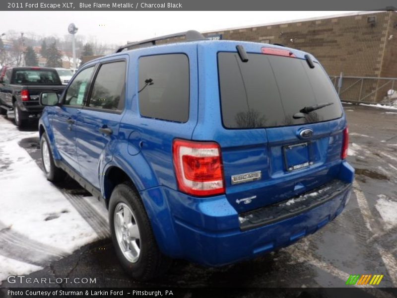 Blue Flame Metallic / Charcoal Black 2011 Ford Escape XLT