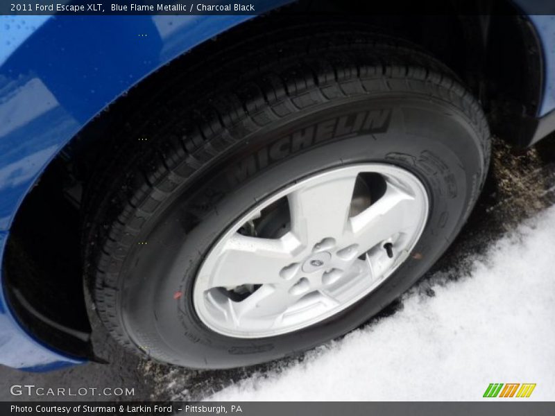 Blue Flame Metallic / Charcoal Black 2011 Ford Escape XLT