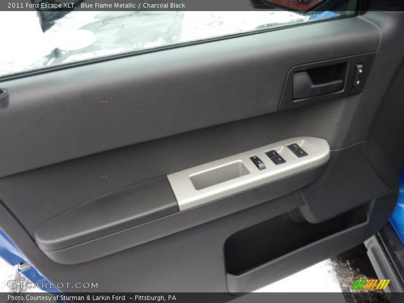 Blue Flame Metallic / Charcoal Black 2011 Ford Escape XLT