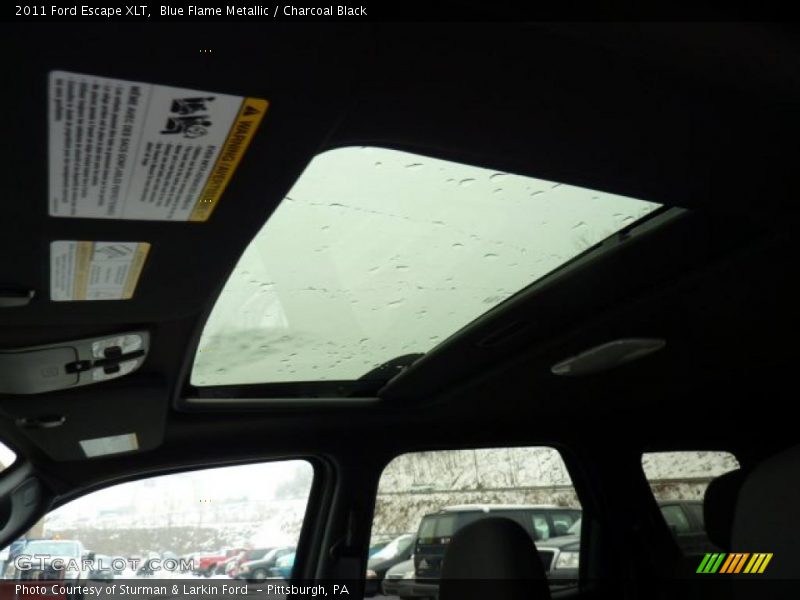 Blue Flame Metallic / Charcoal Black 2011 Ford Escape XLT