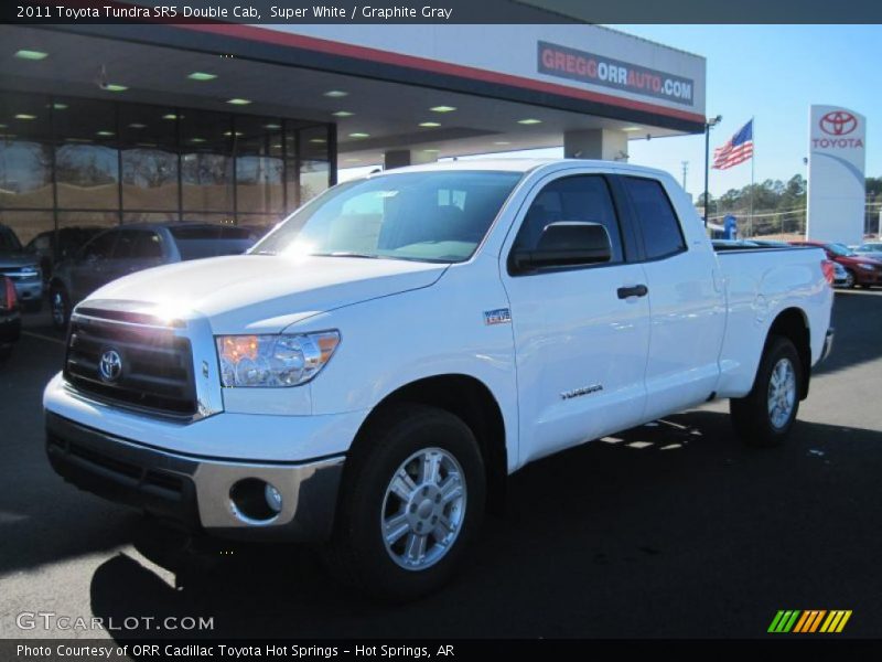Super White / Graphite Gray 2011 Toyota Tundra SR5 Double Cab