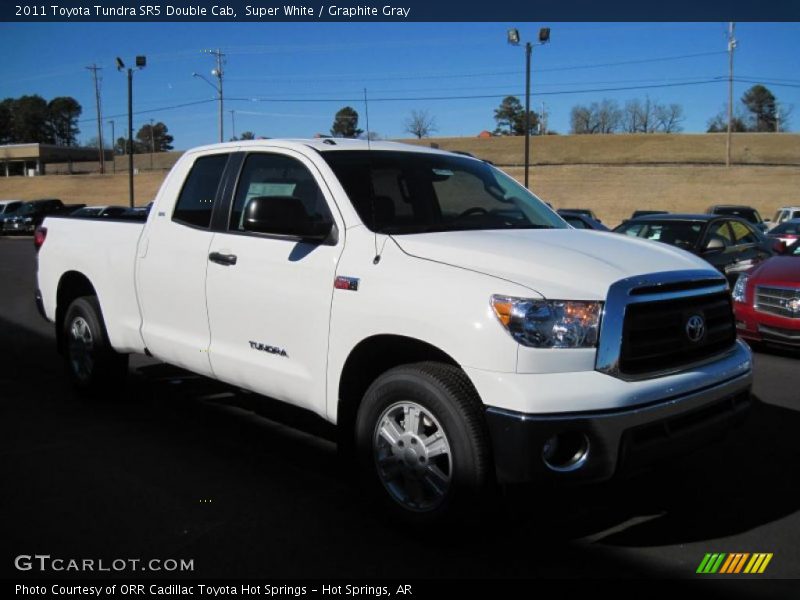 Super White / Graphite Gray 2011 Toyota Tundra SR5 Double Cab