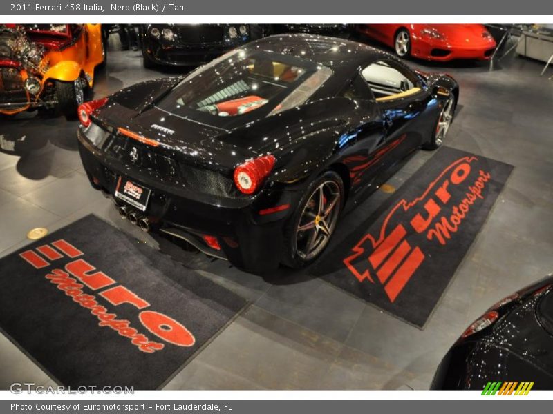 Nero (Black) / Tan 2011 Ferrari 458 Italia