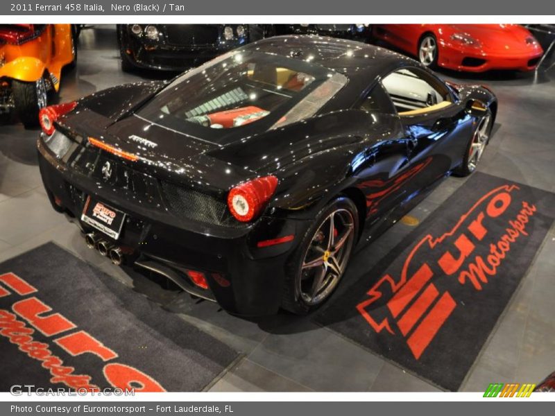 Nero (Black) / Tan 2011 Ferrari 458 Italia