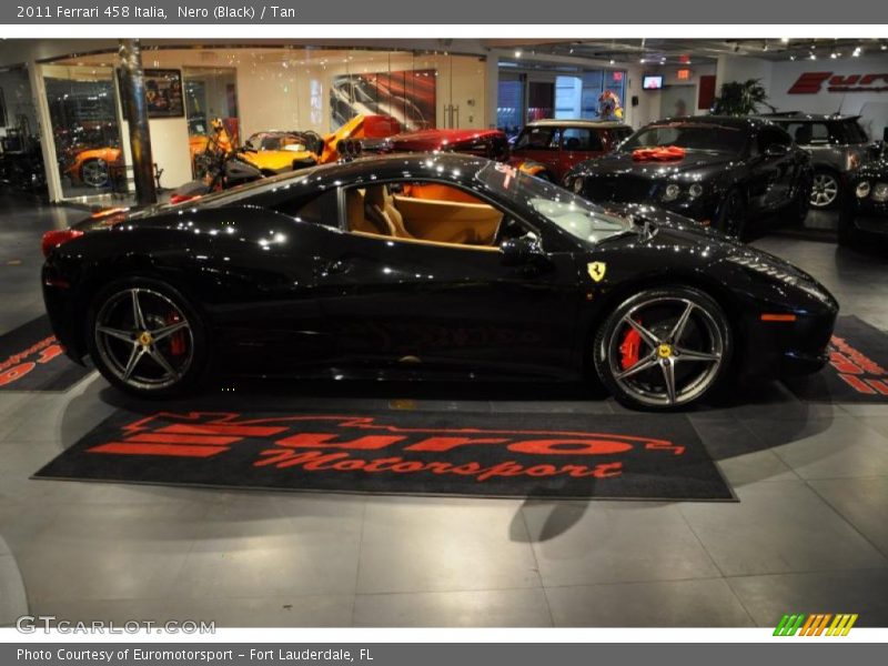 Nero (Black) / Tan 2011 Ferrari 458 Italia