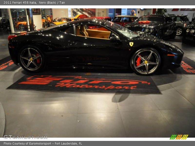 Nero (Black) / Tan 2011 Ferrari 458 Italia