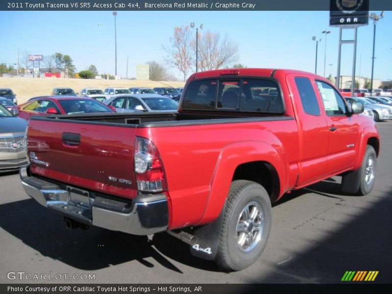 Barcelona Red Metallic / Graphite Gray 2011 Toyota Tacoma V6 SR5 Access Cab 4x4