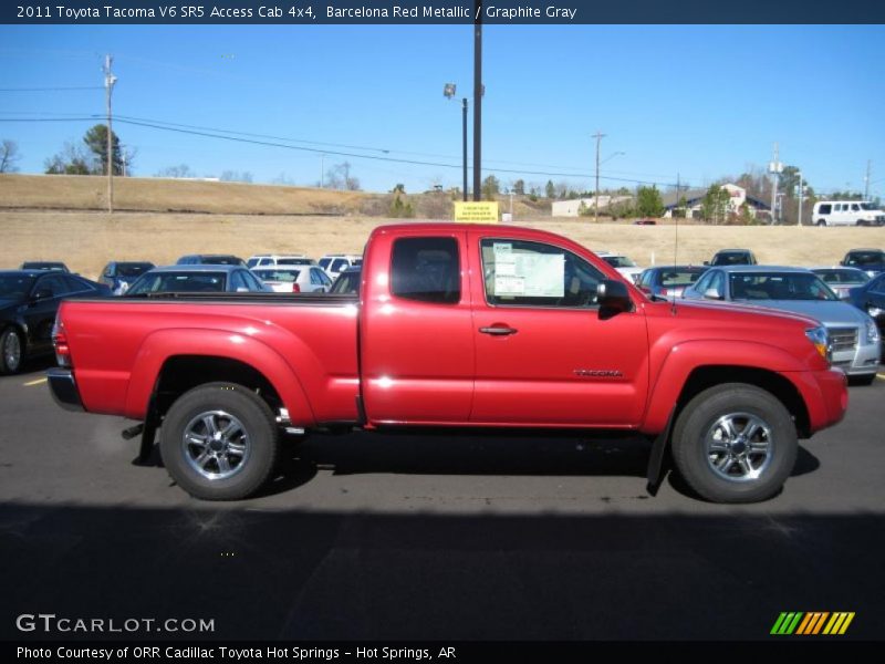  2011 Tacoma V6 SR5 Access Cab 4x4 Barcelona Red Metallic