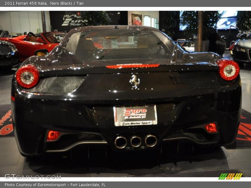 Nero (Black) / Tan 2011 Ferrari 458 Italia