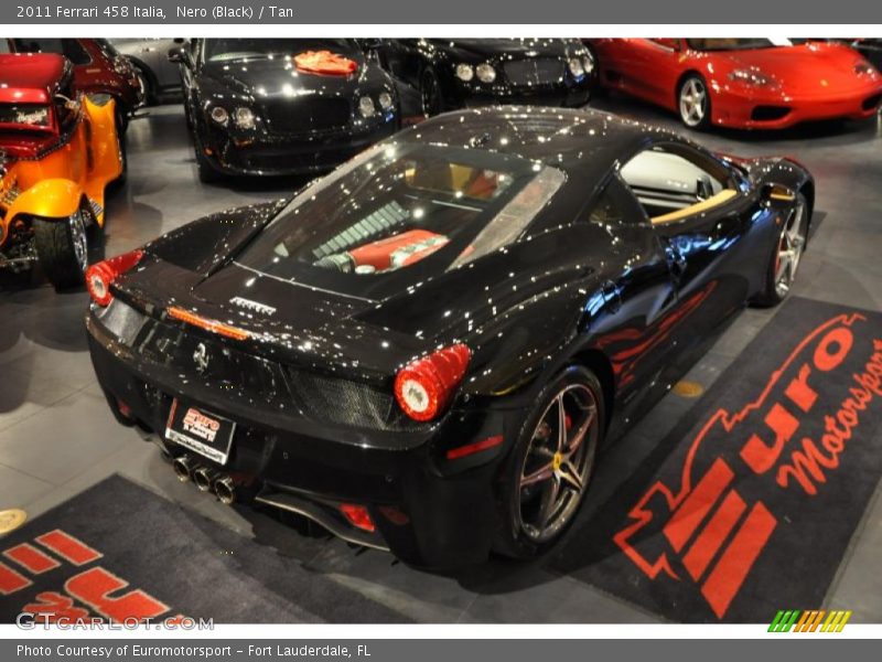 Nero (Black) / Tan 2011 Ferrari 458 Italia