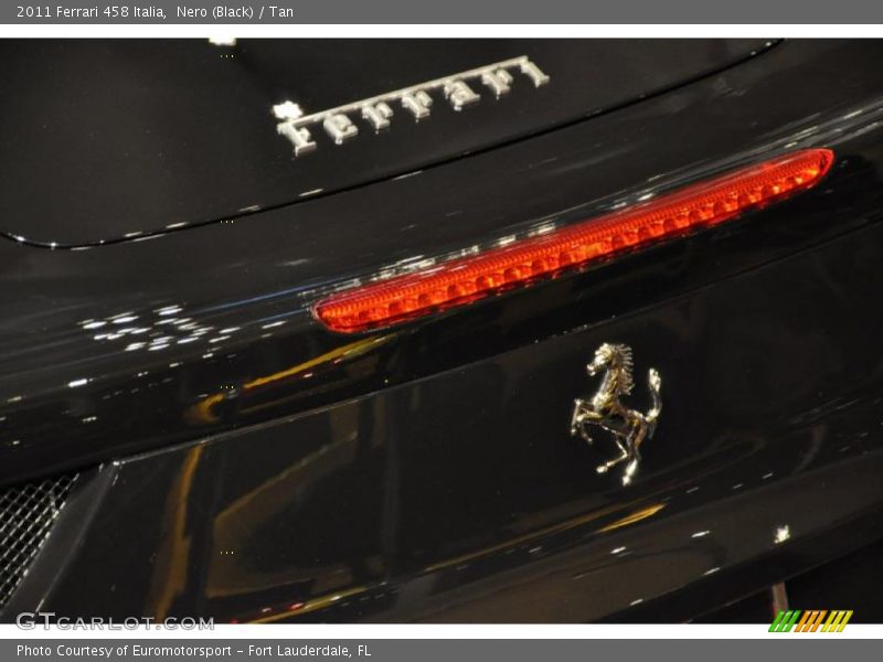 Nero (Black) / Tan 2011 Ferrari 458 Italia