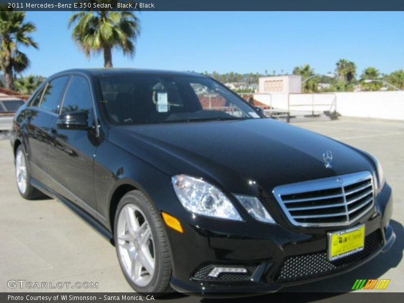 Black / Black 2011 Mercedes-Benz E 350 Sedan