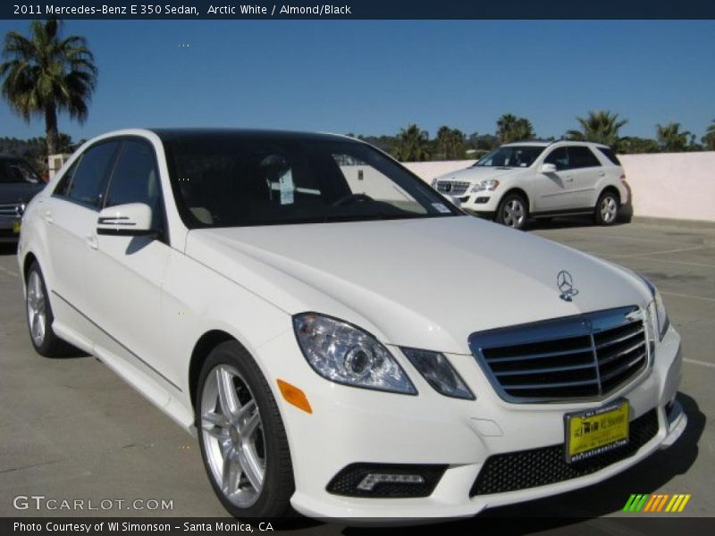Arctic White / Almond/Black 2011 Mercedes-Benz E 350 Sedan