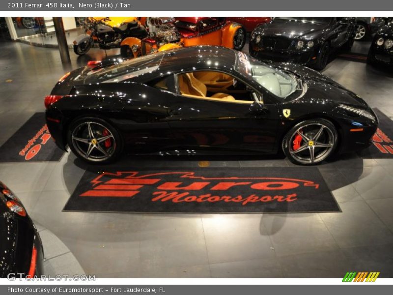 Nero (Black) / Tan 2011 Ferrari 458 Italia