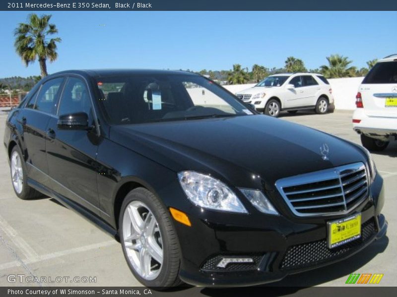 Black / Black 2011 Mercedes-Benz E 350 Sedan