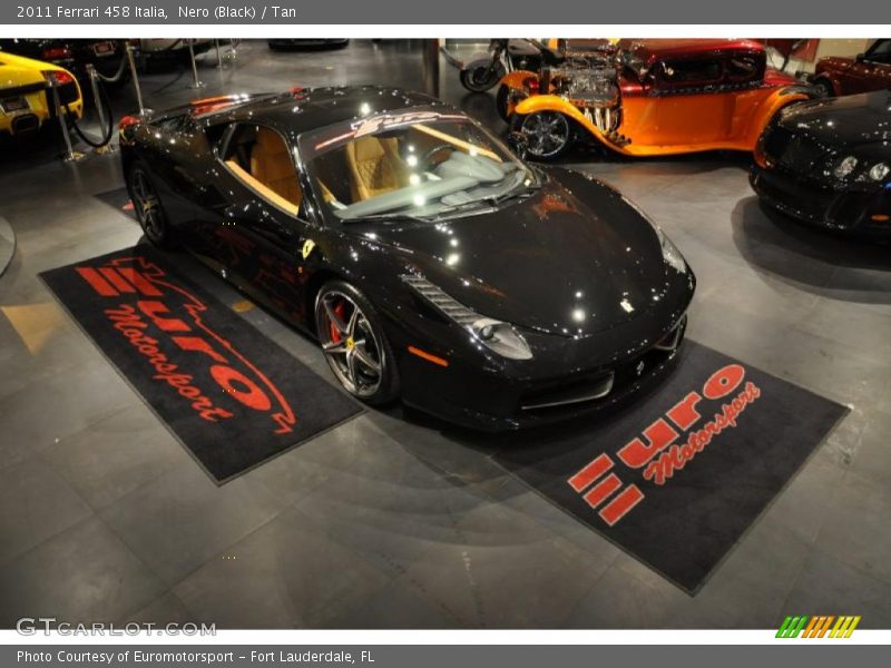 Nero (Black) / Tan 2011 Ferrari 458 Italia