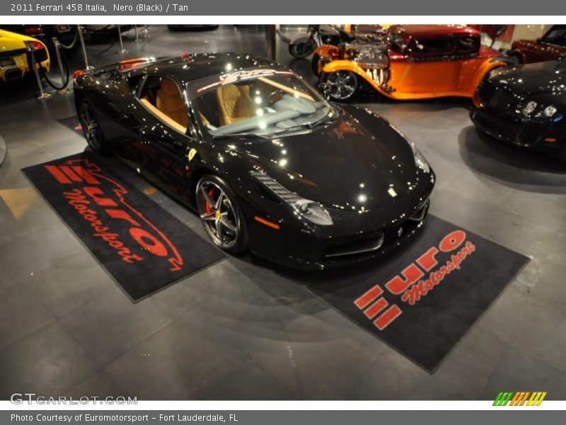 Nero (Black) / Tan 2011 Ferrari 458 Italia