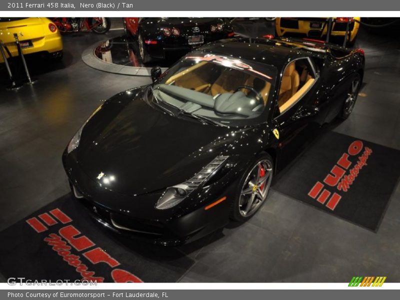 Nero (Black) / Tan 2011 Ferrari 458 Italia