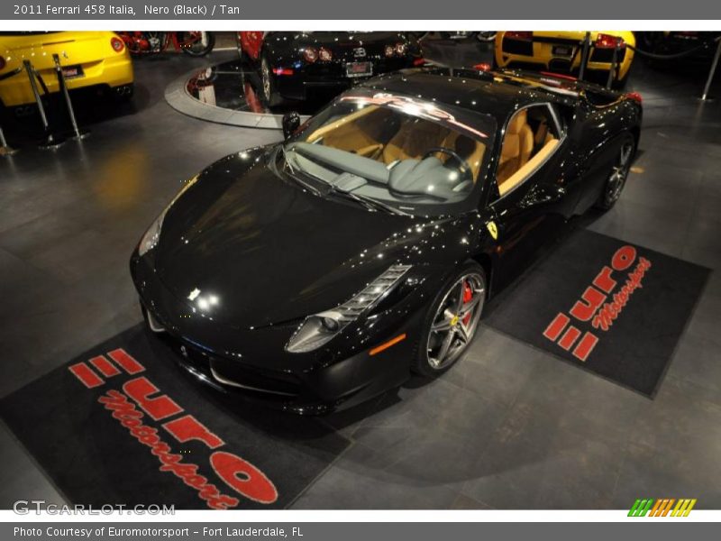 Nero (Black) / Tan 2011 Ferrari 458 Italia