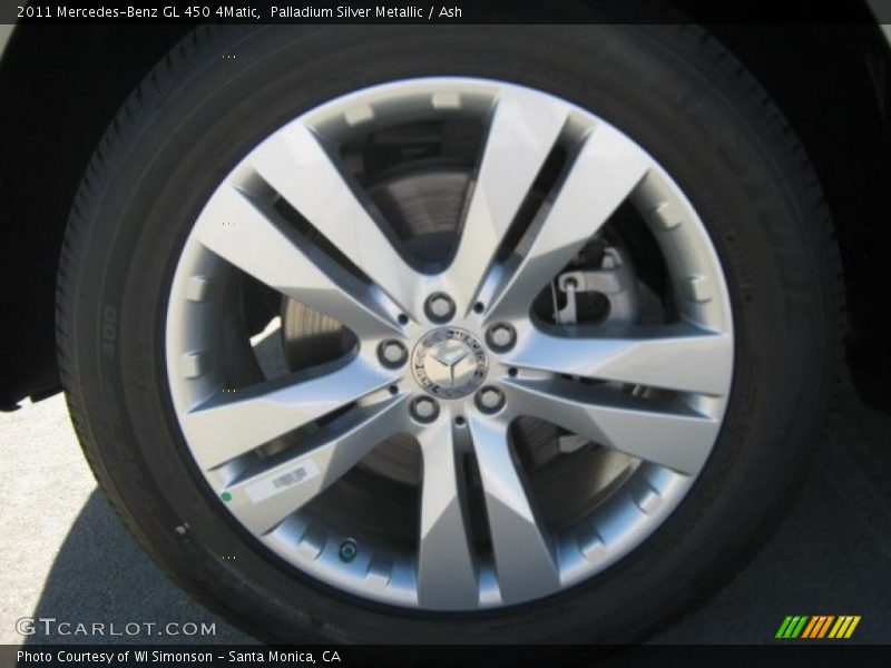 Palladium Silver Metallic / Ash 2011 Mercedes-Benz GL 450 4Matic
