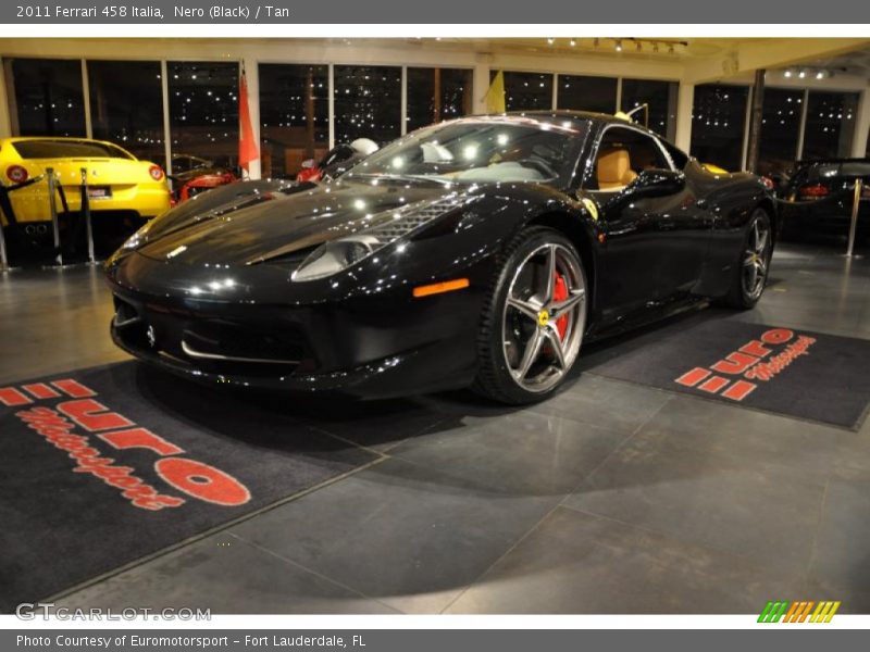 Nero (Black) / Tan 2011 Ferrari 458 Italia