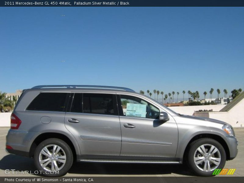 Palladium Silver Metallic / Black 2011 Mercedes-Benz GL 450 4Matic