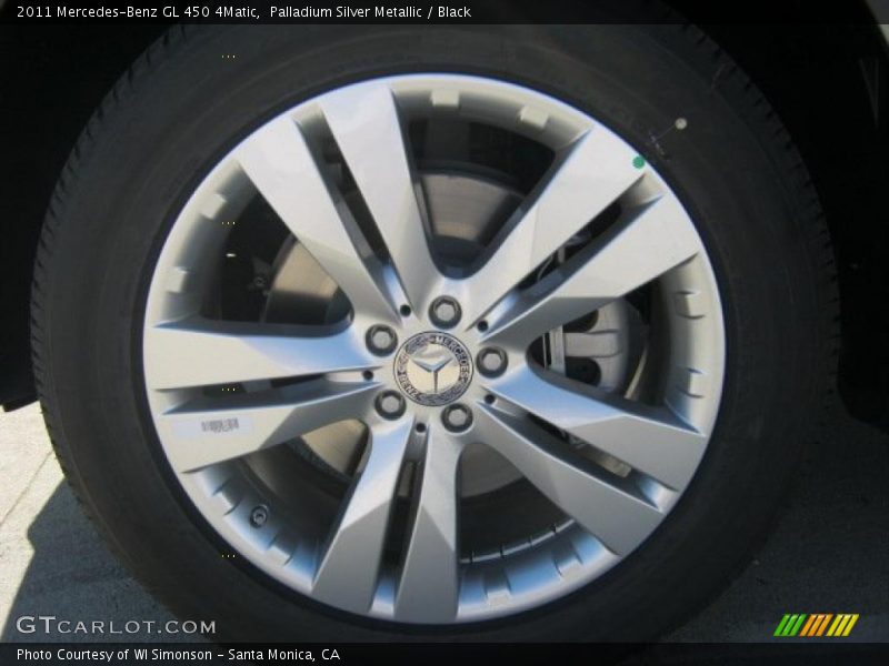 Palladium Silver Metallic / Black 2011 Mercedes-Benz GL 450 4Matic